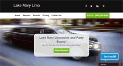 Desktop Screenshot of lake-mary-limo.com